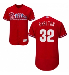 Mens Majestic Philadelphia Phillies 32 Steve Carlton Red Alternate Flex Base Authentic Collection MLB Jersey Mens Majestic Philadelphia Phillies 32 Steve Carlton Red Alternate Flex Base Authentic Collection MLB Jersey