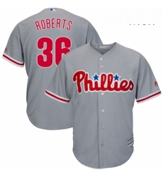 Mens Majestic Philadelphia Phillies 36 Robin Roberts Replica Grey Road Cool Base MLB Jersey Mens Majestic Philadelphia Phillies 36 Robin Roberts Replica Grey Road Cool Base MLB Jersey