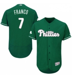 Mens Majestic Philadelphia Phillies 7 Maikel Franco Green Celtic Flexbase Authentic Collection MLB Jersey Mens Majestic Philadelphia Phillies 7 Maikel Franco Green Celtic Flexbase Authentic Collection MLB Jersey