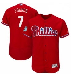 Mens Majestic Philadelphia Phillies 7 Maikel Franco Scarlet 2017 Spring Training Authentic Flex Base Jersey Mens Majestic Philadelphia Phillies 7 Maikel Franco Scarlet 2017 Spring Training Authentic Flex Base Jersey