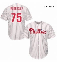 Mens Majestic Philadelphia Phillies 75 Francisco Rodriguez Replica WhiteRed Strip Home Cool Base MLB Jersey Mens Majestic Philadelphia Phillies 75 Francisco Rodriguez Replica WhiteRed Strip Home Cool Base MLB Jersey
