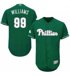 Mens Majestic Philadelphia Phillies 99 Mitch Williams Green Celtic Flexbase Authentic Collection MLB Jersey Mens Majestic Philadelphia Phillies 99 Mitch Williams Green Celtic Flexbase Authentic Collection MLB Jersey
