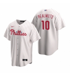 Mens Nike Philadelphia Phillies 10 JT Realmuto White Home Stitched Baseball Jersey Mens Nike Philadelphia Phillies 10 JT Realmuto White Home Stitched Baseball Jersey