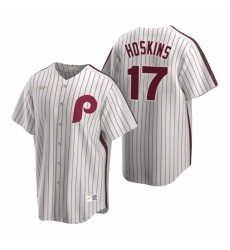Mens Nike Philadelphia Phillies 17 Rhys Hoskins White Cooperstown Collection Home Stitched Baseball Jersey Mens Nike Philadelphia Phillies 17 Rhys Hoskins White Cooperstown Collection Home Stitched Baseball Jersey