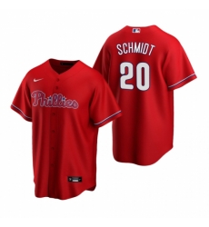 Mens Nike Philadelphia Phillies 20 Mike Schmidt Red Alternate Stitched Baseball Jerse Mens Nike Philadelphia Phillies 20 Mike Schmidt Red Alternate Stitched Baseball Jerse