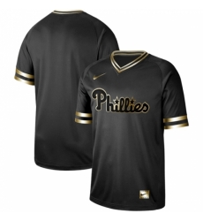 Mens Nike Philadelphia Phillies Blank Black Gold Authentic Stitched Baseball Jersey Mens Nike Philadelphia Phillies Blank Black Gold Authentic Stitched Baseball Jersey