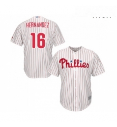 Mens Philadelphia Phillies 16 Cesar Hernandez Replica White Red Strip Home Cool Base Baseball Jersey Mens Philadelphia Phillies 16 Cesar Hernandez Replica White Red Strip Home Cool Base Baseball Jersey