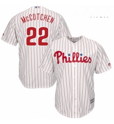 Mens Philadelphia Phillies 22 Andrew McCutchen Majestic White Scarlet Official Cool Base Player Jersey Mens Philadelphia Phillies 22 Andrew McCutchen Majestic White Scarlet Official Cool Base Player Jersey