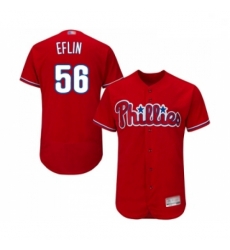 Mens Philadelphia Phillies 56 Zach Eflin Red Alternate Flex Base Authentic Collection Baseball Jersey Mens Philadelphia Phillies 56 Zach Eflin Red Alternate Flex Base Authentic Collection Baseball Jersey