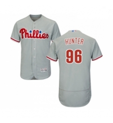 Mens Philadelphia Phillies 96 Tommy Hunter Grey Road Flex Base Authentic Collection Baseball Jersey Mens Philadelphia Phillies 96 Tommy Hunter Grey Road Flex Base Authentic Collection Baseball Jersey