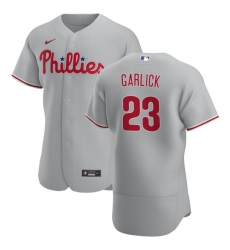 Philadelphia Phillies 23 Kyle Garlick Men Nike Gray Road 2020 Authentic Player MLB Jersey Philadelphia Phillies 23 Kyle Garlick Men Nike Gray Road 2020 Authentic Player MLB Jersey