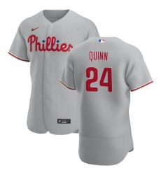 Philadelphia Phillies 24 Roman Quinn Men Nike Gray Road 2020 Authentic Player MLB Jersey Philadelphia Phillies 24 Roman Quinn Men Nike Gray Road 2020 Authentic Player MLB Jersey