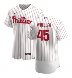 Philadelphia Phillies 45 Zack Wheeler Men Nike White Home 2020 Authentic Player MLB Jersey Philadelphia Phillies 45 Zack Wheeler Men Nike White Home 2020 Authentic Player MLB Jersey