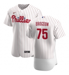Philadelphia Phillies 75 Connor Brogdon Men Nike White Home 2020 Authentic Player MLB Jersey Philadelphia Phillies 75 Connor Brogdon Men Nike White Home 2020 Authentic Player MLB Jersey