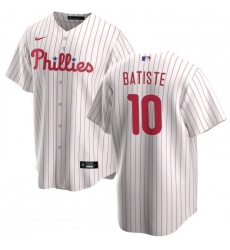 Phillies 10 Batiste White Jersey Phillies 10 Batiste White Jersey