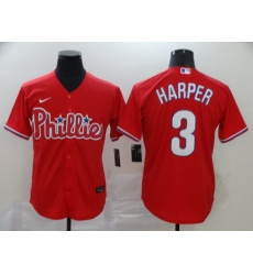 Phillies 3 Bryce Harper Red 2020 Nike Cool Base Jersey Phillies 3 Bryce Harper Red 2020 Nike Cool Base Jersey