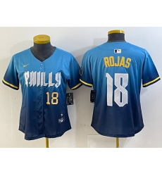 Women Philadelphia Phillies 18 Johan Rojas Blue 2024 City Connect Limited Stitched jerseys 1 Women Philadelphia Phillies 18 Johan Rojas Blue 2024 City Connect Limited Stitched jerseys 1