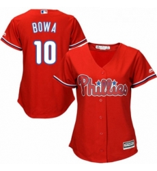 Womens Majestic Philadelphia Phillies 10 Larry Bowa Authentic Red Alternate Cool Base MLB Jersey Womens Majestic Philadelphia Phillies 10 Larry Bowa Authentic Red Alternate Cool Base MLB Jersey