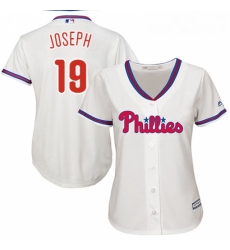 Womens Majestic Philadelphia Phillies 19 Tommy Joseph Authentic Cream Alternate Cool Base MLB Jersey Womens Majestic Philadelphia Phillies 19 Tommy Joseph Authentic Cream Alternate Cool Base MLB Jersey