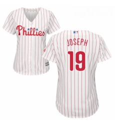 Womens Majestic Philadelphia Phillies 19 Tommy Joseph Replica WhiteRed Strip Home Cool Base MLB Jersey Womens Majestic Philadelphia Phillies 19 Tommy Joseph Replica WhiteRed Strip Home Cool Base MLB Jersey