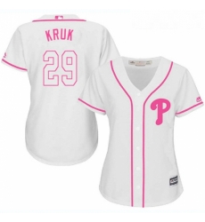 Womens Majestic Philadelphia Phillies 29 John Kruk Authentic White Fashion Cool Base MLB Jersey Womens Majestic Philadelphia Phillies 29 John Kruk Authentic White Fashion Cool Base MLB Jersey
