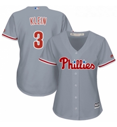 Womens Majestic Philadelphia Phillies 3 Chuck Klein Authentic Grey Road Cool Base MLB Jersey Womens Majestic Philadelphia Phillies 3 Chuck Klein Authentic Grey Road Cool Base MLB Jersey