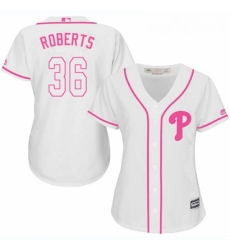 Womens Majestic Philadelphia Phillies 36 Robin Roberts Replica White Fashion Cool Base MLB Jersey Womens Majestic Philadelphia Phillies 36 Robin Roberts Replica White Fashion Cool Base MLB Jersey