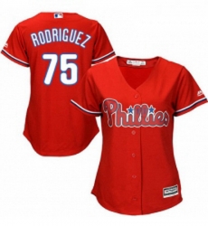 Womens Majestic Philadelphia Phillies 75 Francisco Rodriguez Authentic Red Alternate Cool Base MLB Jersey Womens Majestic Philadelphia Phillies 75 Francisco Rodriguez Authentic Red Alternate Cool Base MLB Jersey