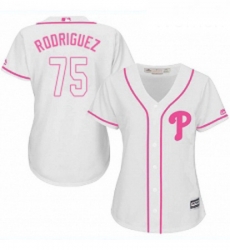Womens Majestic Philadelphia Phillies 75 Francisco Rodriguez Authentic White Fashion Cool Base MLB Jersey Womens Majestic Philadelphia Phillies 75 Francisco Rodriguez Authentic White Fashion Cool Base MLB Jersey