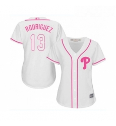 Womens Philadelphia Phillies 13 Sean Rodriguez Replica White Fashion Cool Base Baseball Jersey Womens Philadelphia Phillies 13 Sean Rodriguez Replica White Fashion Cool Base Baseball Jersey