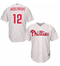 Youth Majestic Philadelphia Phillies 12 Will Middlebrooks Replica WhiteRed Strip Home Cool Base MLB Jersey Youth Majestic Philadelphia Phillies 12 Will Middlebrooks Replica WhiteRed Strip Home Cool Base MLB Jersey