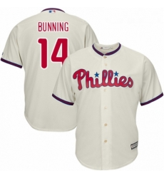 Youth Majestic Philadelphia Phillies 14 Jim Bunning Replica Cream Alternate Cool Base MLB Jersey Youth Majestic Philadelphia Phillies 14 Jim Bunning Replica Cream Alternate Cool Base MLB Jersey