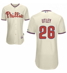 Youth Majestic Philadelphia Phillies 26 Chase Utley Authentic Cream Alternate Cool Base MLB Jersey Youth Majestic Philadelphia Phillies 26 Chase Utley Authentic Cream Alternate Cool Base MLB Jersey