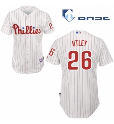 Youth Majestic Philadelphia Phillies 26 Chase Utley Replica WhiteRed Strip Home Cool Base MLB Jersey Youth Majestic Philadelphia Phillies 26 Chase Utley Replica WhiteRed Strip Home Cool Base MLB Jersey
