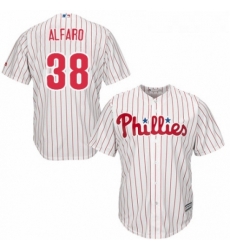 Youth Majestic Philadelphia Phillies 38 Jorge Alfaro Replica WhiteRed Strip Home Cool Base MLB Jersey Youth Majestic Philadelphia Phillies 38 Jorge Alfaro Replica WhiteRed Strip Home Cool Base MLB Jersey