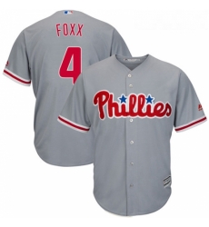 Youth Majestic Philadelphia Phillies 4 Jimmy Foxx Authentic Grey Road Cool Base MLB Jersey Youth Majestic Philadelphia Phillies 4 Jimmy Foxx Authentic Grey Road Cool Base MLB Jersey