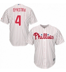 Youth Majestic Philadelphia Phillies 4 Lenny Dykstra Authentic WhiteRed Strip Home Cool Base MLB Jersey Youth Majestic Philadelphia Phillies 4 Lenny Dykstra Authentic WhiteRed Strip Home Cool Base MLB Jersey