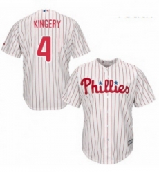 Youth Majestic Philadelphia Phillies 4 Scott Kingery Replica WhiteRed Strip Home Cool Base MLB Jersey Youth Majestic Philadelphia Phillies 4 Scott Kingery Replica WhiteRed Strip Home Cool Base MLB Jersey
