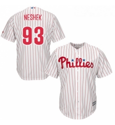 Youth Majestic Philadelphia Phillies 93 Pat Neshek Replica WhiteRed Strip Home Cool Base MLB Jersey Youth Majestic Philadelphia Phillies 93 Pat Neshek Replica WhiteRed Strip Home Cool Base MLB Jersey