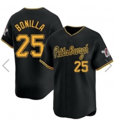 Men Nike Pittsburgh Pirates #25 Bobby Bonilla Black Stitched Baseball Jersey