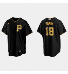 Men Pittsburgh Pirates 18 Ben Gamel Black Cool Base Stitched Jerse Men Pittsburgh Pirates 18 Ben Gamel Black Cool Base Stitched Jerse