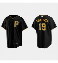 Men Pittsburgh Pirates 19 Daniel Vogelbach Black Cool Base Stitched Jerse Men Pittsburgh Pirates 19 Daniel Vogelbach Black Cool Base Stitched Jerse