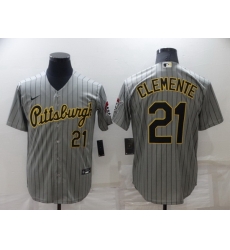 Men Pittsburgh Pirates 21 Roberto Clemente Dark Grey Cool Base Stitched jersey Men Pittsburgh Pirates 21 Roberto Clemente Dark Grey Cool Base Stitched jersey