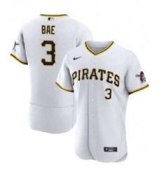 Men Pittsburgh Pirates Ji Hwan Bae #3 Nike White Stitched MLB Cool Base Jersey Men Pittsburgh Pirates Ji Hwan Bae #3 Nike White Stitched MLB Cool Base Jersey