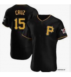 Men Pittsburgh Pirates Oneil Cruz #15 Nike Black Stitched Flex Base MLB Jersey Men Pittsburgh Pirates Oneil Cruz #15 Nike Black Stitched Flex Base MLB Jersey