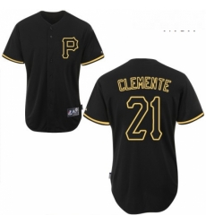 Mens Majestic Pittsburgh Pirates 21 Roberto Clemente Authentic Black Fashion MLB Jersey Mens Majestic Pittsburgh Pirates 21 Roberto Clemente Authentic Black Fashion MLB Jersey