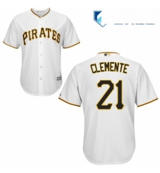 Mens Majestic Pittsburgh Pirates 21 Roberto Clemente Replica White Home Cool Base MLB Jersey Mens Majestic Pittsburgh Pirates 21 Roberto Clemente Replica White Home Cool Base MLB Jersey