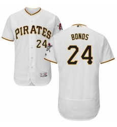 Mens Majestic Pittsburgh Pirates 24 Barry Bonds White Home Flex Base Authentic Collection MLB Jersey Mens Majestic Pittsburgh Pirates 24 Barry Bonds White Home Flex Base Authentic Collection MLB Jersey