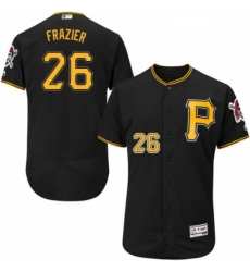 Mens Majestic Pittsburgh Pirates 26 Adam Frazier Black Alternate Flex Base Authentic Collection MLB Jersey Mens Majestic Pittsburgh Pirates 26 Adam Frazier Black Alternate Flex Base Authentic Collection MLB Jersey