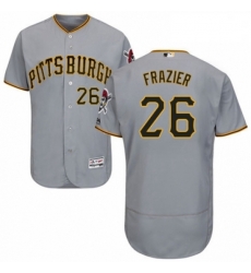 Mens Majestic Pittsburgh Pirates 26 Adam Frazier Grey Road Flex Base Authentic Collection MLB Jersey Mens Majestic Pittsburgh Pirates 26 Adam Frazier Grey Road Flex Base Authentic Collection MLB Jersey